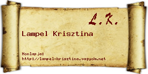 Lampel Krisztina névjegykártya